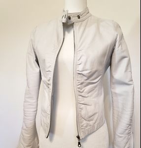 White Leather Jacket